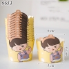 Set 50 Cốc Giấy Nướng Bánh Cupcake Hình Bé Trai Tai Gấu