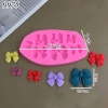 Khuôn Silicon 7 Nơ Nhiều Size TQ