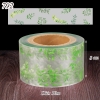 Cuộn mica quấn thành bánh lá xanh 8 cm