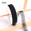 Cuộn 25m Ruy băng Ren đen khổ 3cm