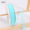 Cuộn 25m Ruy băng Ren xanh dương nhạt khổ 3cm