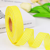 Cuộn 40m Ruybang lụa kẻ caro vàng khổ 2cm