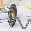 Cuộn 40m Ruybang lụa kẻ caro màu đen khổ 1cm