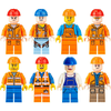 Bộ 8 Mô Hình Lego Mini Công Nhân Xây Dựng M2 TQ