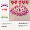 bóng chữ wedding hồng TT