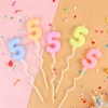 Nến số 5 màu pastel