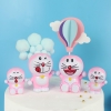 Bộ 4 doremon hồng nhựa nhẹ.