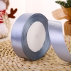 Ruybang lụa trơn xám khổ 2cm,22m
