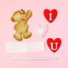 SCG-set cắm giấy gấu i love you nhựa mềm