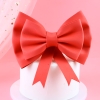 Cam - nơ xốp đỏ size lớn 19cm