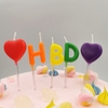Nến HBD Tim đậm