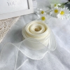 Ruybang voan TRẮNG SỮA không lõi cao 4cm dài 9m.