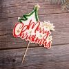 QC - Que cắm merry christmas cây thông.