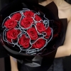 Cuộn voan ngọc trai ĐEN 28cm*4m.