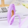 Cuộn 40m Ruybang lụa kẻ caro màu tím nhạt khổ 1cm
