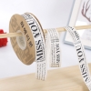 Cuộn 45m Ruy băng MISS YOU trắng sữa khổ 2.5cm