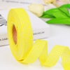 Cuộn 40m Ruybang lụa kẻ caro vàng khổ 2cm
