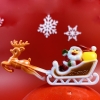 Tuong - Ông già noel và tuần lộc trượt tuyết