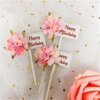 Set cắm thiệp hpbd - hoa anh đào