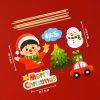 SCG-set cắm noel bé trai oto