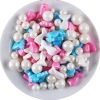 Lọ 100gr Kẹo Đường Đuôi Cá Mix Bi Trắng