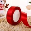 Ruybang lụa trơn đỏ đô khổ 2cm,22m