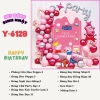 Bóng chữ phồng nền Heo Peppa Party 6128 TT.