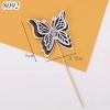 SCG-Set cắm bướm đen trắng viền vàng TQ
