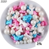 Lọ 100gr Kẹo Đường Đuôi Cá Mix Bi Trắng