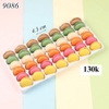 Vỉ 42 chiếc bánh macaron tròn mix màu TQ