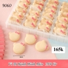 Vỉ 36 chiếc bánh macaron hình mèo nơ hồng TQ.