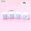 SLC- Silicon Chữ Baby Xanh Đặc Loại To