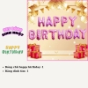 Bóng chữ happy birthday hồng tím