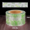 Cuộn mica quấn thành bánh lá xanh 8 cm
