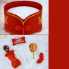 SCG-set cắm cô gái + thành bánh đỏ