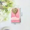 Vỉ nến trái tim chữ love màu vàng đồng