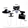 SCG-set cắm chanel vải đính đá quý TQ