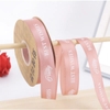 Lẻ 3m ruybang happy best wishes hồng cam 2.5cm
