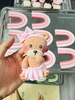 Tượng Đất Set Gấu Ngồi Nơ Hồng