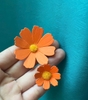 Gói 100 bông hoa cúc nhí mix size Cam