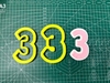 Bộ 2 Khuôn Số 3 (10cm)