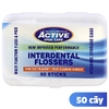 Tăm chỉ active oral care flossers hộp 10 cây
