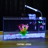Bể cá mini 40cm COMBO đầy đủ CHỌN MẪU phù hợp nuôi cá cảnh mini để bàn