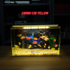 Bể Cá Mini Để Bàn Dán Sẵn Tranh Kích Thước 30x15x18cm Phù Hợp Nuôi Cá Cảnh Mini Để Bàn