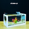 Bể cá mini để bàn 40x20x20cm nhiều mẫu phù hợp nuôi cá cảnh mini nhỏ nhỏ để bàn