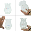 Chậu thủy tinh mini hình bầu bèo bụng 10cm cao 14cm trồng cây nuôi cá thủy canh