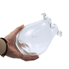 Chậu thủy tinh mini hình bầu bèo bụng 14cm cao 18cm trồng cây nuôi cá thủy canh
