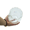 Chậu thủy tinh mini hình bầu bèo bụng 14cm cao 18cm trồng cây nuôi cá thủy canh