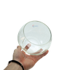 Chậu thủy tinh mini tròn ngang 14cm cao 12cm