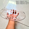 BS - Bể cá mini tròn để bàn, chậu thủy tinh trồng cây thủy sinh, chậu thủy tinh trang trí